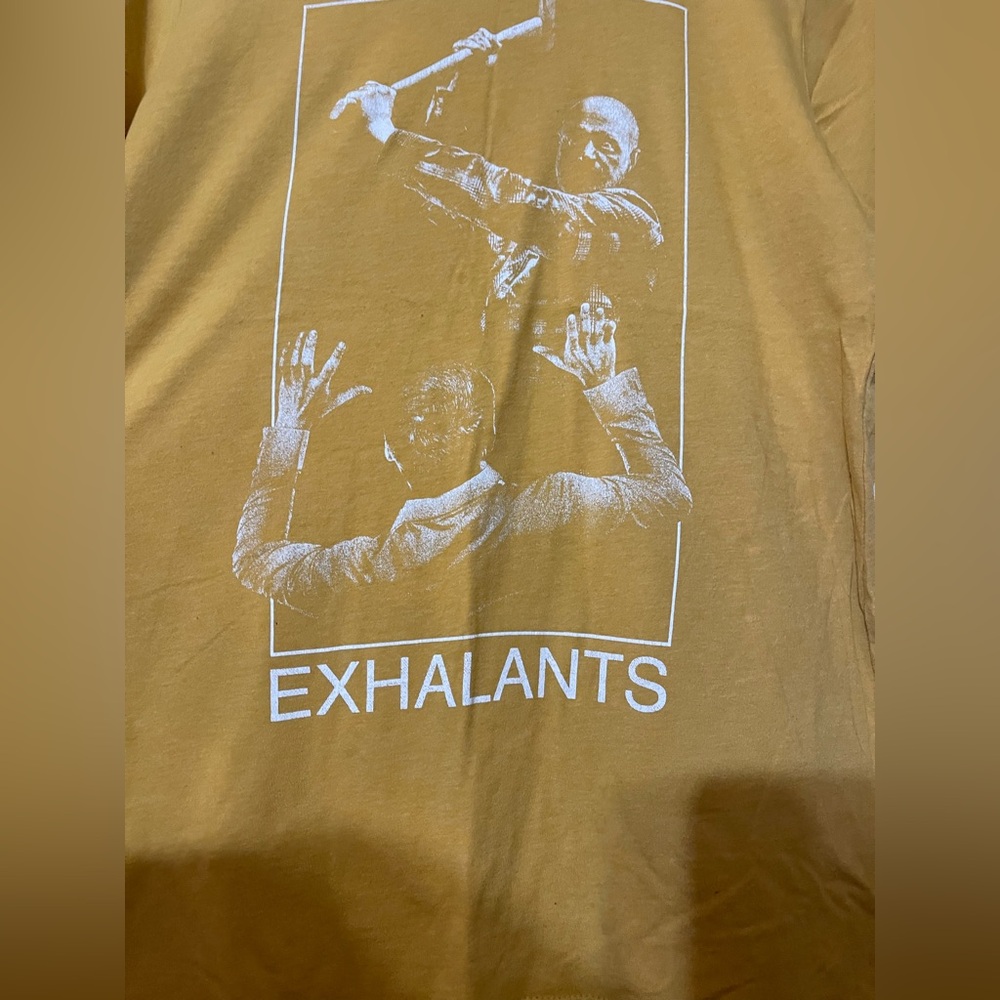 EXHALANTS Graphic Short Sleeve Tee — Mustard Yellow